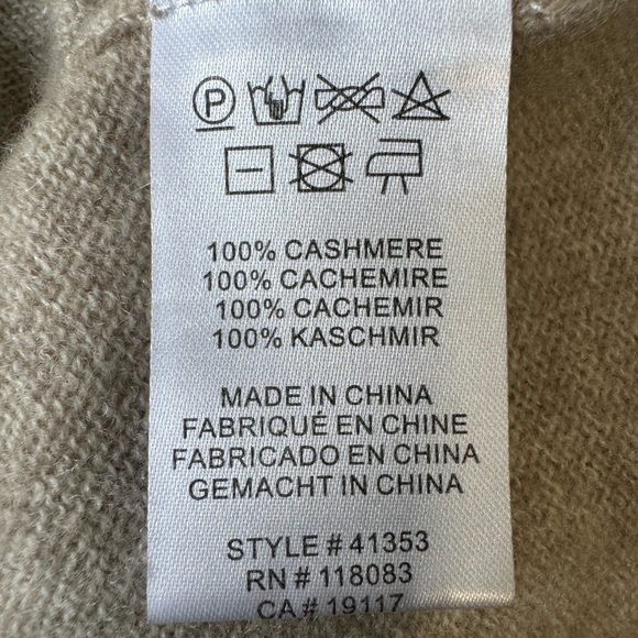 Minnie Rose Women’s Cashmere Turtleneck Sweater Size S - Picture 10 of 12